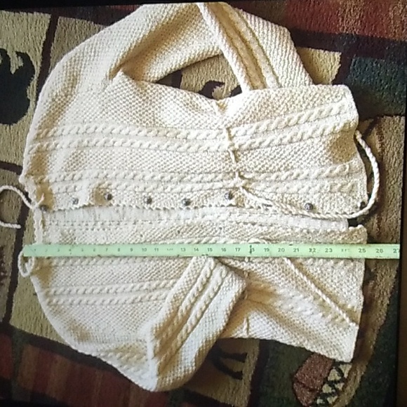 🌲 LANDS' END Spruce Tailored WOOL  Cardigan EUC Sz 14 VNUC 🌲 Pockets 😉 - Picture 8 of 16